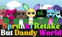 Sprunki Retake but Dandy World Game Thumbnail