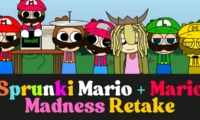 Sprunki Mario + Mario’s Madness Retake Game Thumbnail