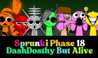 Sprunki Phase 18 DashDosthy But Alive Game Thumbnail