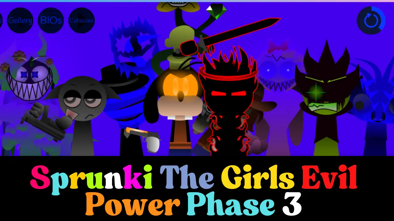 Sprunki Girls Evil Power Phase 3